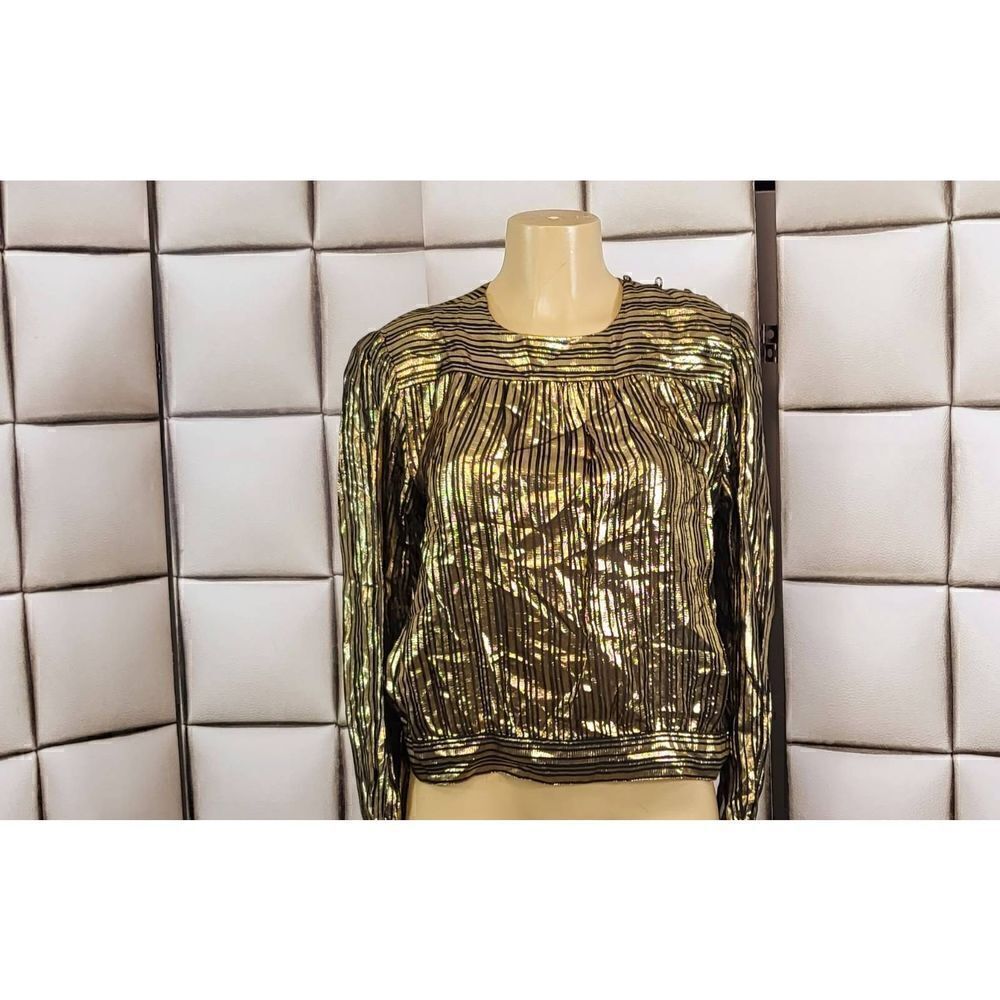 Lloyd Williams Metallic gold blouse